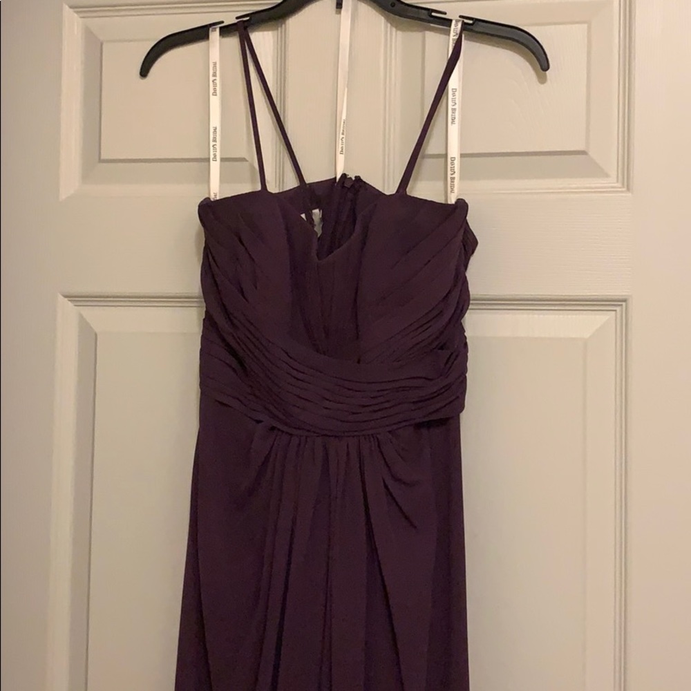 Eggplant purple bridesmaid/prom dress
